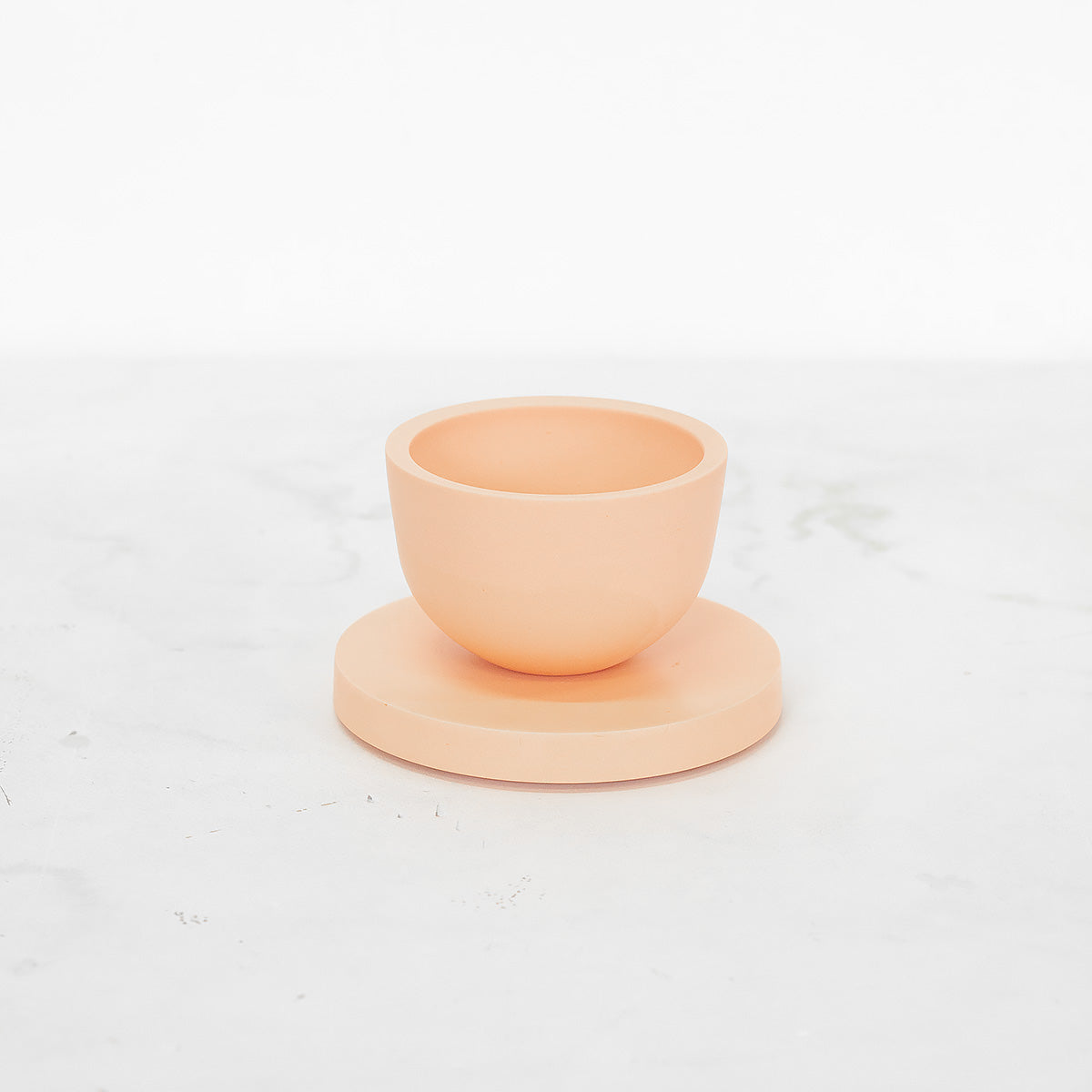 porcelain cappuccino set (tangerine orange)