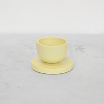 porcelain cappuccino set (sorbet yellow)