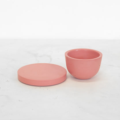 porcelain cappuccino set (flamingo pink)