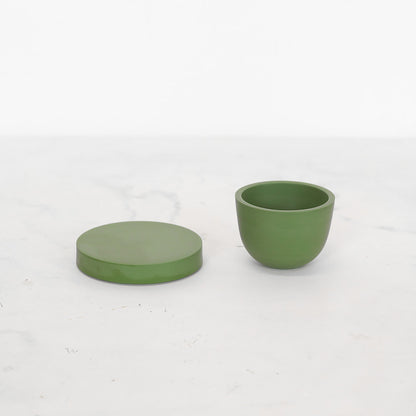 porcelain espresso set (broccoli green)